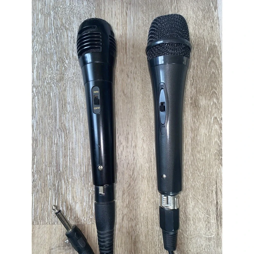2 Wired Karaoke Machine Dynamic Vocal Microphone Handheld